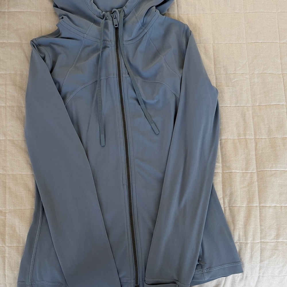 Light blue hooded Nulu jacket